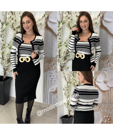 Conjunto Cardigan Lilian Listras Conjunto Cardigan Lilian Listras